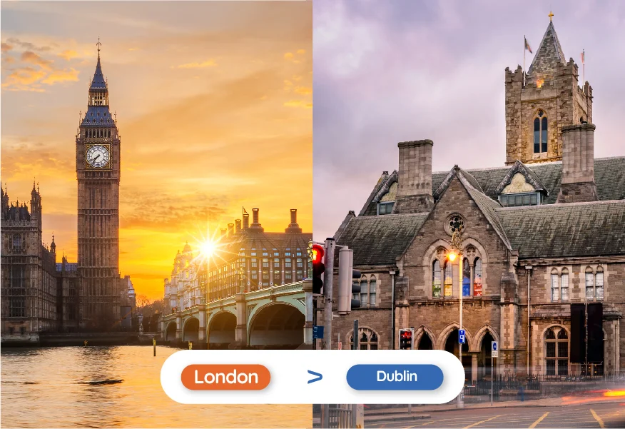 london to dublin flight.