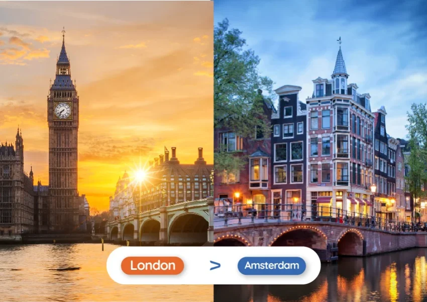 plane tickets london to amsterdam